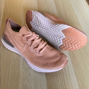 Nike Epic React Rose Gold Flyknit 2 Men’s sz 11.5